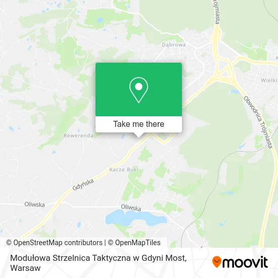 Карта Modułowa Strzelnica Taktyczna w Gdyni Most