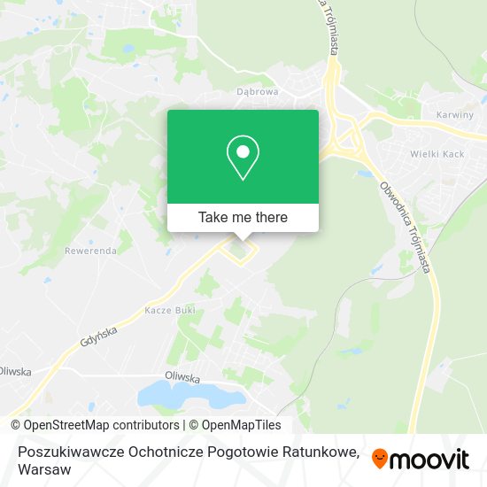 Poszukiwawcze Ochotnicze Pogotowie Ratunkowe map