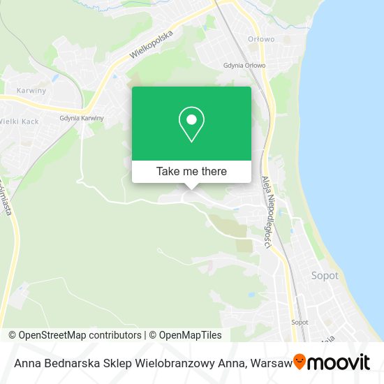 Anna Bednarska Sklep Wielobranzowy Anna map