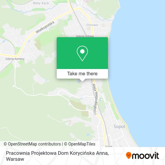 Pracownia Projektowa Dom Korycińska Anna map