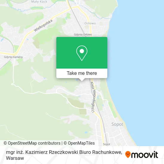 Карта mgr inż. Kazimierz Rzeczkowski Biuro Rachunkowe