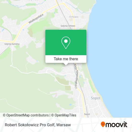 Robert Sokołowicz Pro Golf map