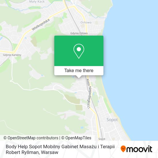 Body Help Sopot Mobilny Gabinet Masażu i Terapii Robert Ryllman map