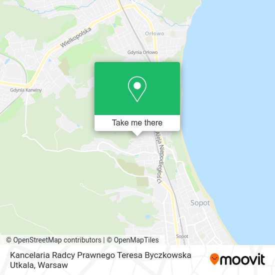 Kancelaria Radcy Prawnego Teresa Byczkowska Utkala map