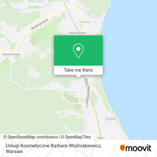 Usługi Kosmetyczne Barbara Woźniakiewicz map