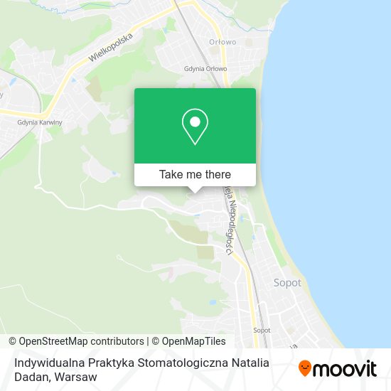 Indywidualna Praktyka Stomatologiczna Natalia Dadan map