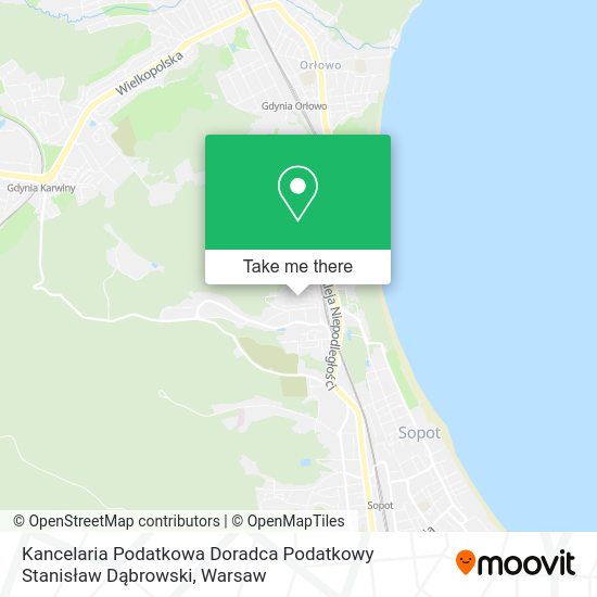 Kancelaria Podatkowa Doradca Podatkowy Stanisław Dąbrowski map