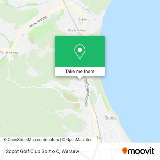 Sopot Golf Club Sp z o O map