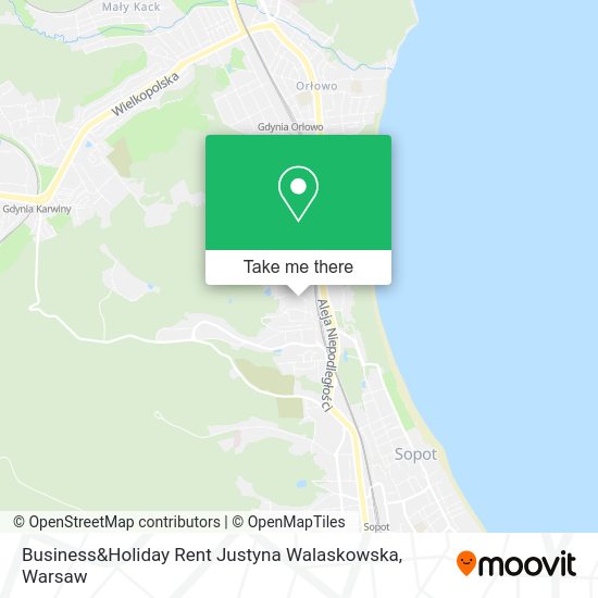 Business&Holiday Rent Justyna Walaskowska map