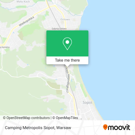 Карта Camping Metropolis Sopot