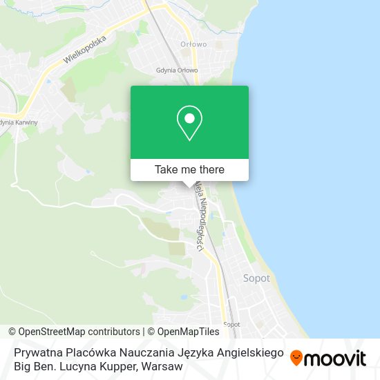 Prywatna Placówka Nauczania Języka Angielskiego Big Ben. Lucyna Kupper map