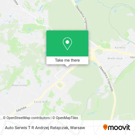 Карта Auto Serwis T R Andrzej Ratajczak