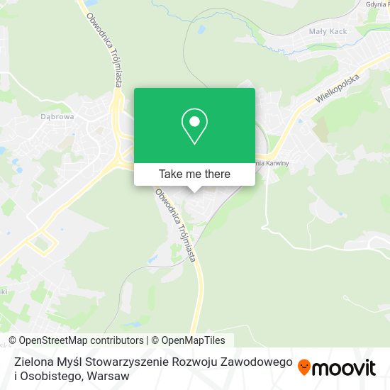 Zielona Myśl Stowarzyszenie Rozwoju Zawodowego i Osobistego map