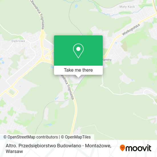 Altro. Przedsiębiorstwo Budowlano - Montażowe map