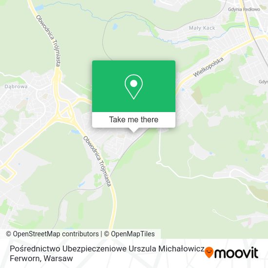 Pośrednictwo Ubezpieczeniowe Urszula Michałowicz Ferworn map