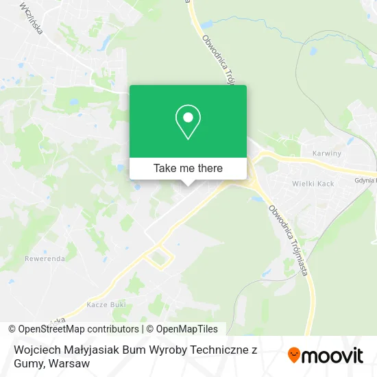 Карта Wojciech Małyjasiak Bum Wyroby Techniczne z Gumy