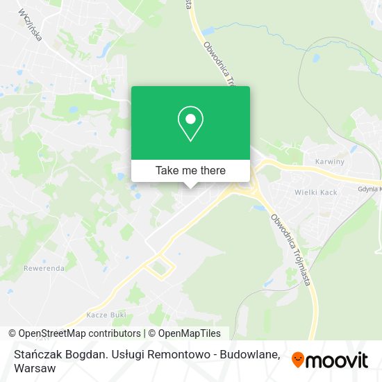 Stańczak Bogdan. Usługi Remontowo - Budowlane map