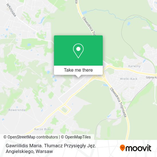 Gawriilidis Maria. Tłumacz Przysięgły Jęz. Angielskiego map