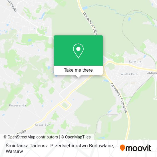 Карта Śmietanka Tadeusz. Przedsiębiorstwo Budowlane