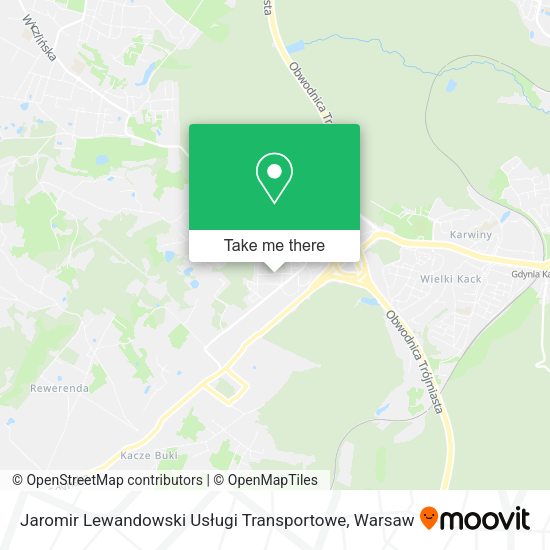 Jaromir Lewandowski Usługi Transportowe map