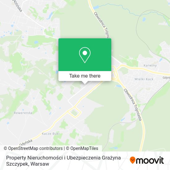 Property Nieruchomości i Ubezpieczenia Grażyna Szczypek map