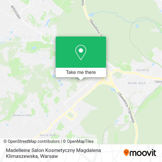 Карта Madelleine Salon Kosmetyczny Magdalena Klimaszewska