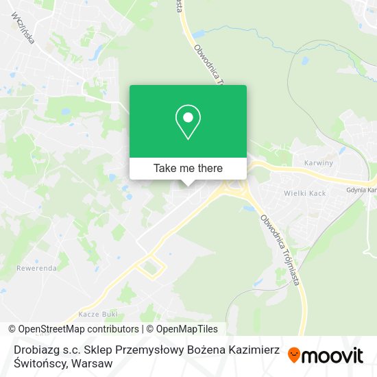 Drobiazg s.c. Sklep Przemysłowy Bożena Kazimierz Świtońscy map