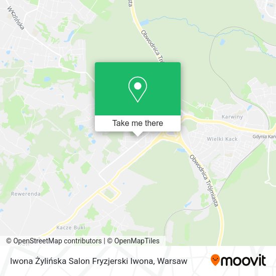 Iwona Żylińska Salon Fryzjerski Iwona map