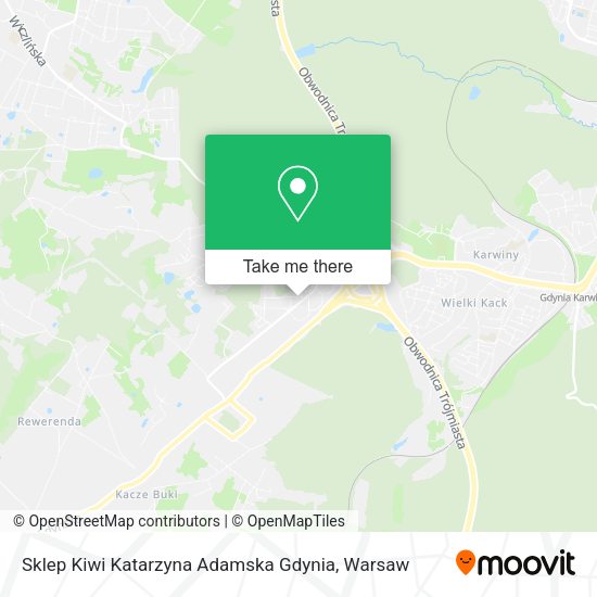 Sklep Kiwi Katarzyna Adamska Gdynia map