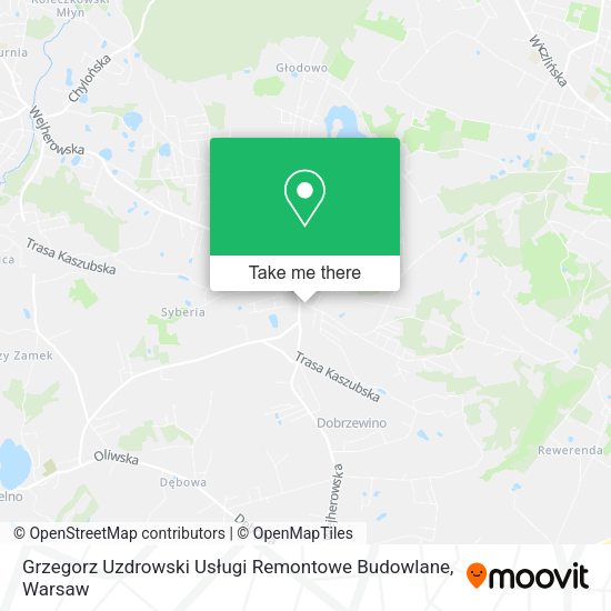 Карта Grzegorz Uzdrowski Usługi Remontowe Budowlane