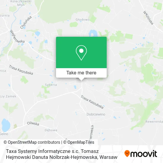 Taxa Systemy Informatyczne s.c. Tomasz Hejmowski Danuta Nolbrzak-Hejmowska map