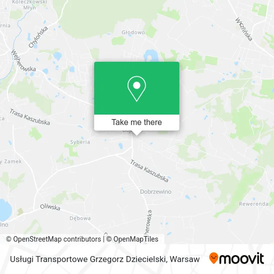 Usługi Transportowe Grzegorz Dziecielski map
