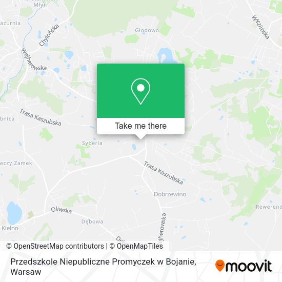 Przedszkole Niepubliczne Promyczek w Bojanie map