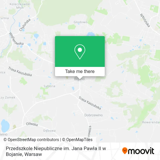 Przedszkole Niepubliczne im. Jana Pawła II w Bojanie map