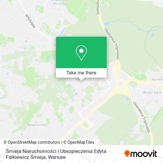 Śmieja Nieruchomości i Ubezpieczenia Edyta Falkiewicz Śmieja map