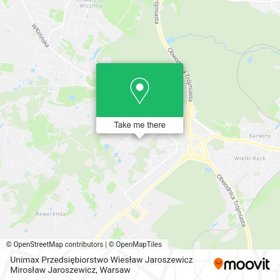 Unimax Przedsiębiorstwo Wiesław Jaroszewicz Mirosław Jaroszewicz map