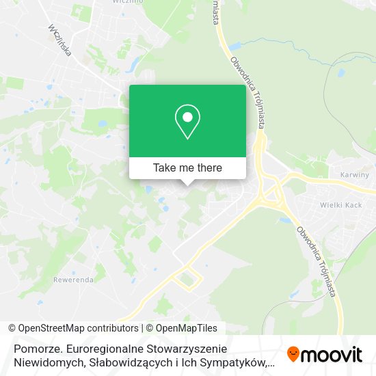 Pomorze. Euroregionalne Stowarzyszenie Niewidomych, Słabowidzących i Ich Sympatyków map