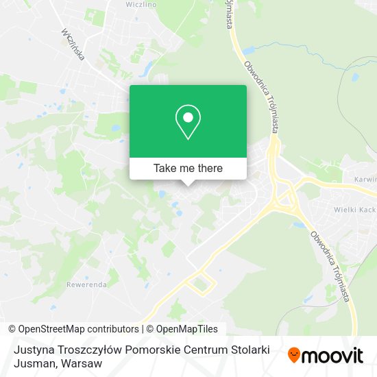 Justyna Troszczyłów Pomorskie Centrum Stolarki Jusman map