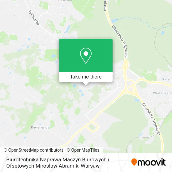 Карта Biurotechnika Naprawa Maszyn Biurowych i Ofsetowych Mirosław Abramik