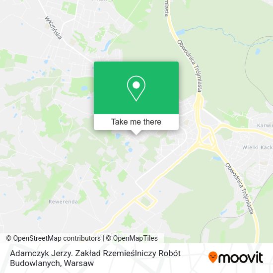 Adamczyk Jerzy. Zakład Rzemieślniczy Robót Budowlanych map