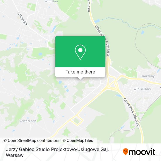 Jerzy Gabiec Studio Projektowo-Usługowe Gaj map