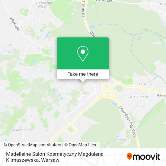 Madelleine Salon Kosmetyczny Magdalena Klimaszewska map