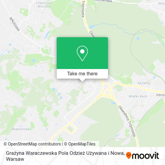 Grażyna Waraczewska Pola Odzież Używana i Nowa map