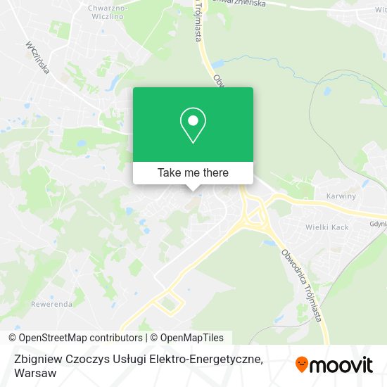 Карта Zbigniew Czoczys Usługi Elektro-Energetyczne