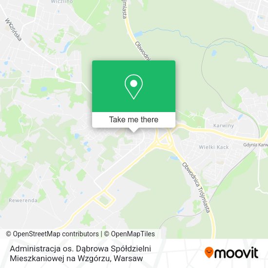 Administracja os. Dąbrowa Spółdzielni Mieszkaniowej na Wzgórzu map