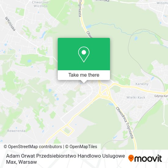 Adam Orwat Przedsiebiorstwo Handlowo Uslugowe Max map