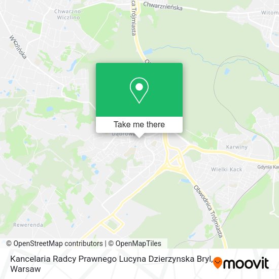 Kancelaria Radcy Prawnego Lucyna Dzierzynska Bryl map