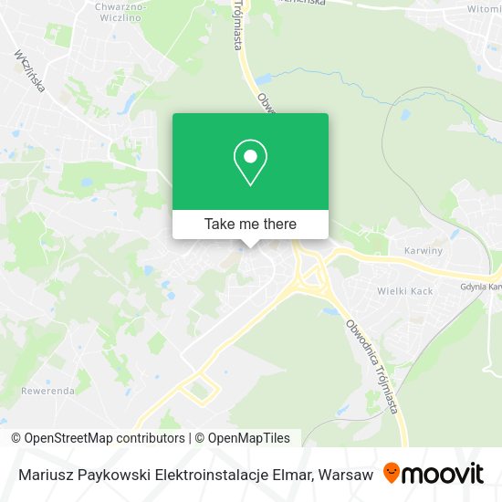 Mariusz Paykowski Elektroinstalacje Elmar map