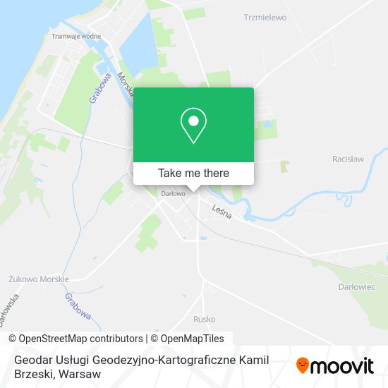 Geodar Usługi Geodezyjno-Kartograficzne Kamil Brzeski map