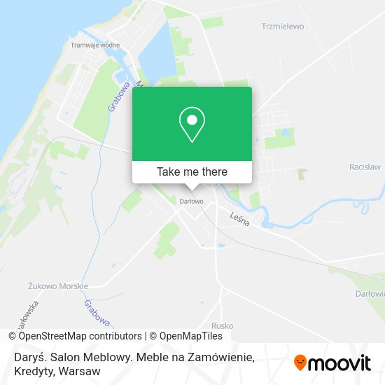 Daryś. Salon Meblowy. Meble na Zamówienie, Kredyty map